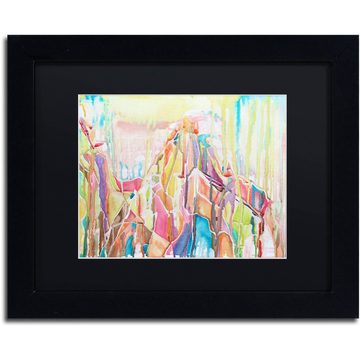Trademark Fine Art "Sedona" Canvas Art by Lauren Moss Black Matte, Black Frame