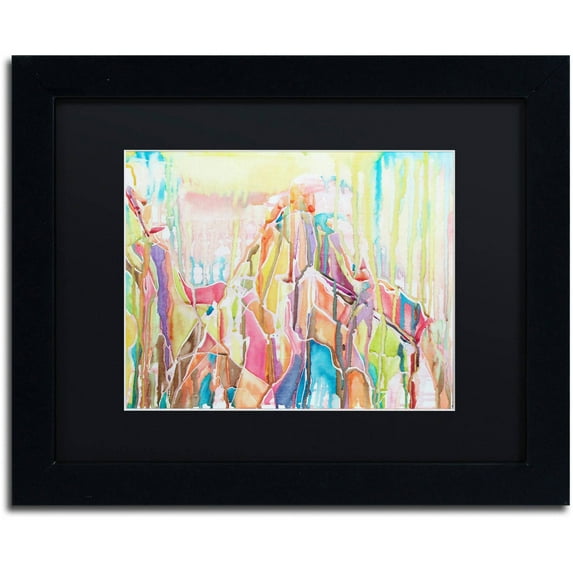 Trademark Fine Art "Sedona" Canvas Art by Lauren Moss Black Matte, Black Frame