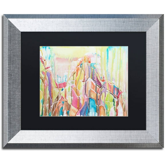 Trademark Fine Art "Sedona" Canvas Art by Lauren Moss Black Matte, Silver Frame