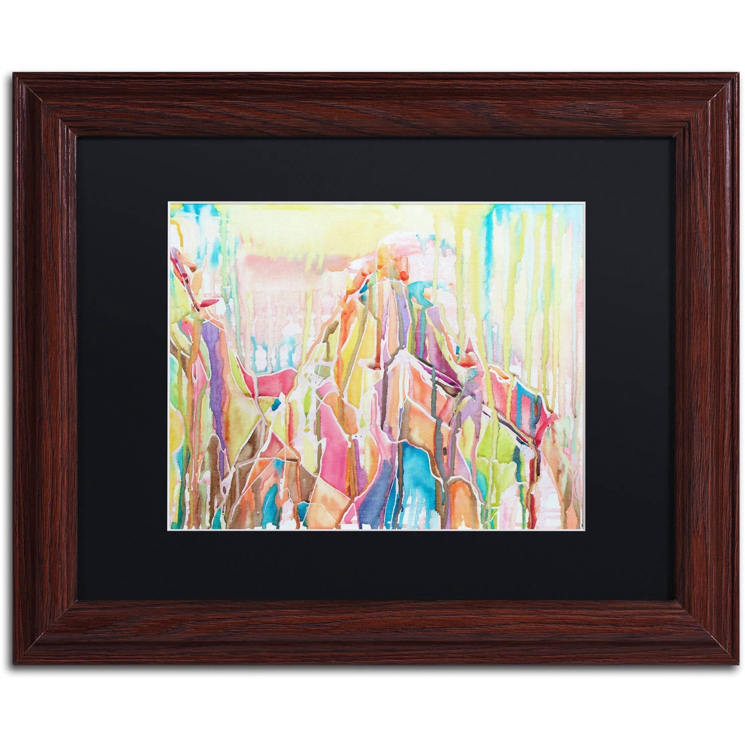 Trademark Fine Art "Sedona" Canvas Art by Lauren Moss Black Matte, Wood Frame