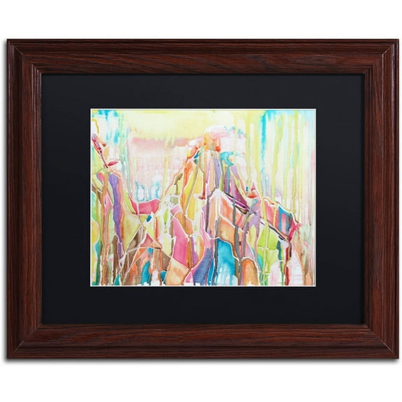 Trademark Fine Art "Sedona" Canvas Art by Lauren Moss Black Matte, Wood Frame