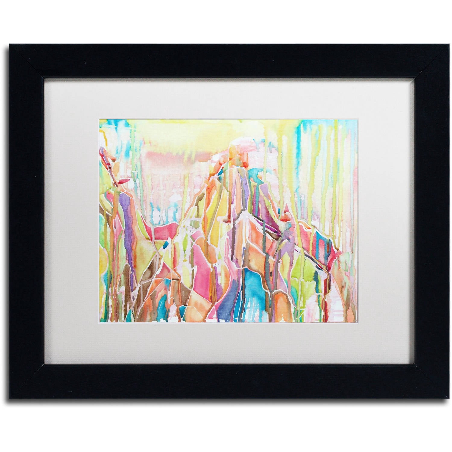 Trademark Fine Art "Sedona" Canvas Art by Lauren Moss White Matte, Black Frame
