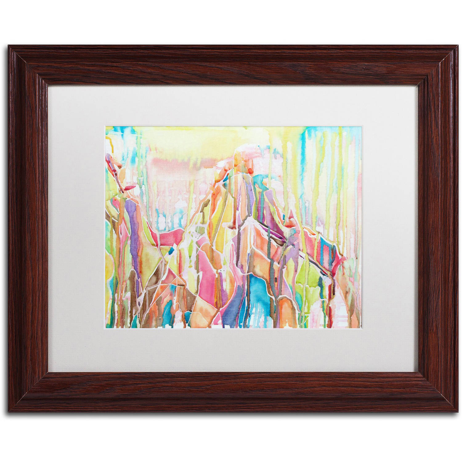Trademark Fine Art "Sedona" Canvas Art by Lauren Moss White Matte, Wood Frame