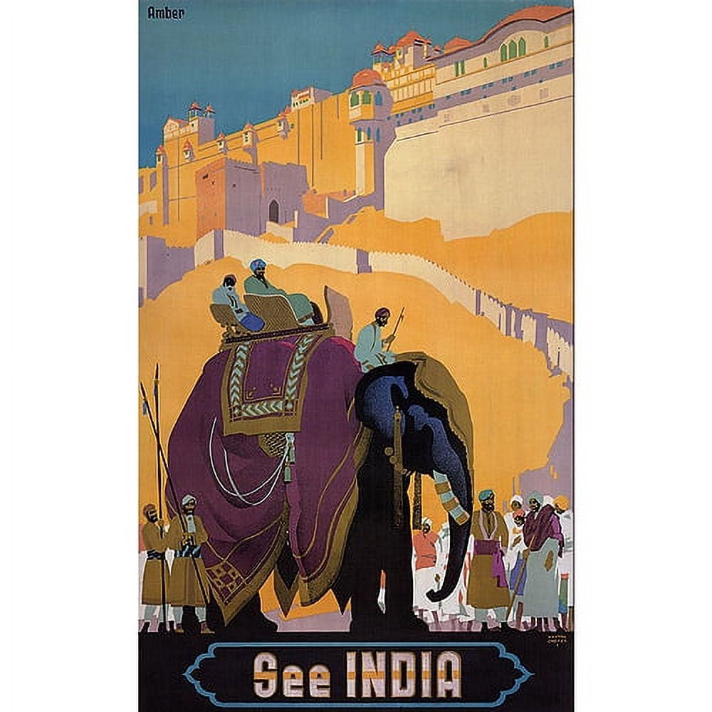 See India Vintage Giclee Canvas Art Print