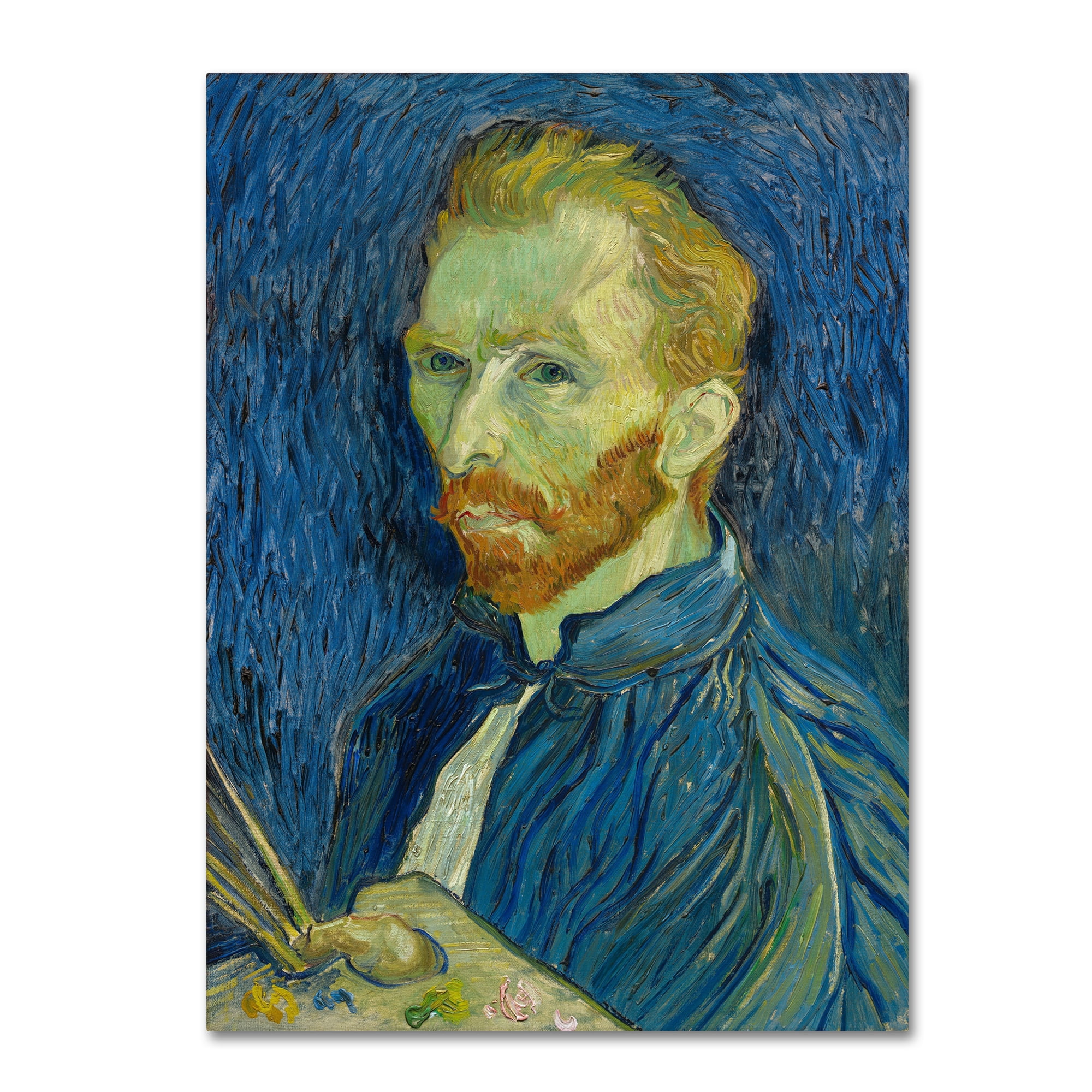 Vincent Van Gogh Blue Portrait Canvas Art Print
