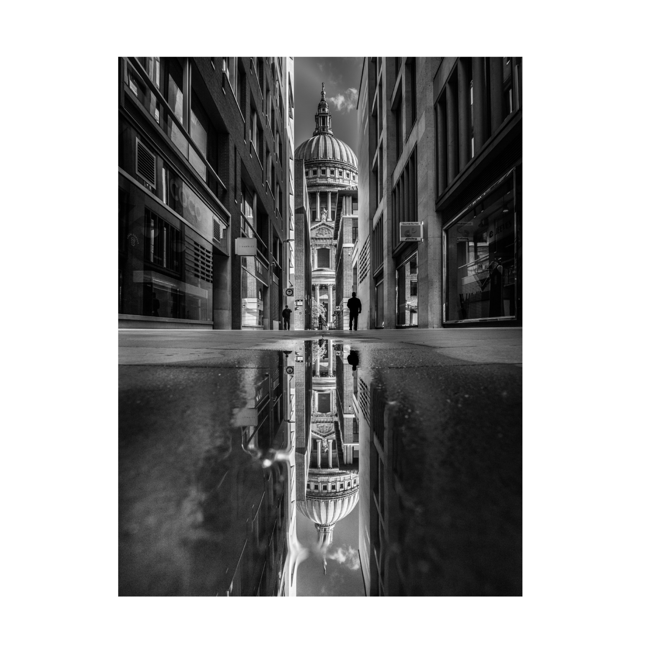 Trademark Fine Art Selaru Ovidiu The Mirror Of St Pauls Cathedral Canvas Wall Art