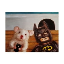 Trademark Fine Art 'Selfie with Batman' Canvas Art by Lucia Hefferna
