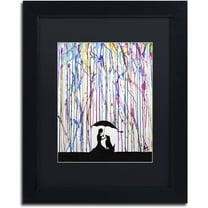 Trademark Fine Art 'Sempre' Canvas Art by Marc Allante, Black Matte, Black Frame