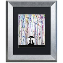 Trademark Fine Art 'Sempre' Canvas Art by Marc Allante, Black Matte, Silver Frame