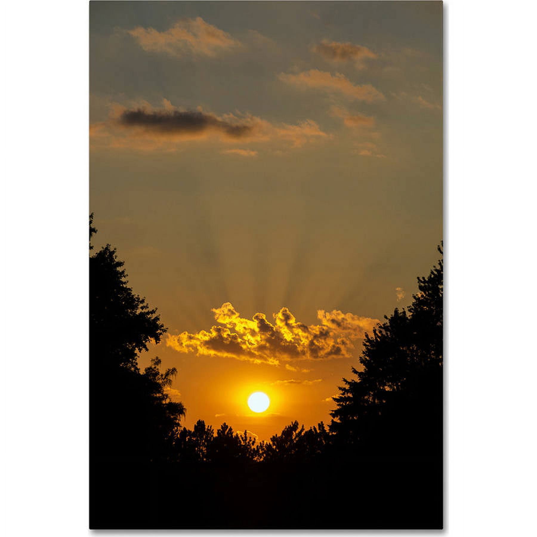 Trademark Fine Art "September Sunset" Canvas Art by Kurt Shaffer