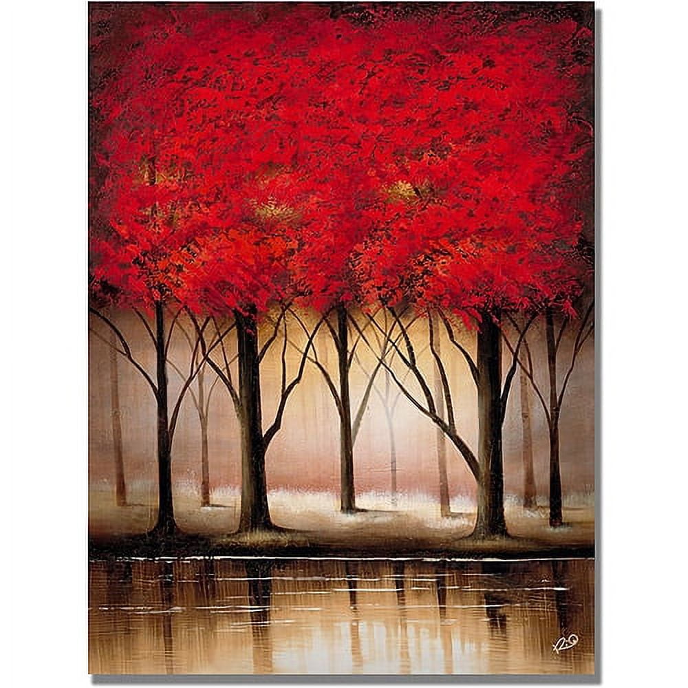 Trademark Fine Art Rio 'Serenade in Red' Canvas Art 24x32 Inches