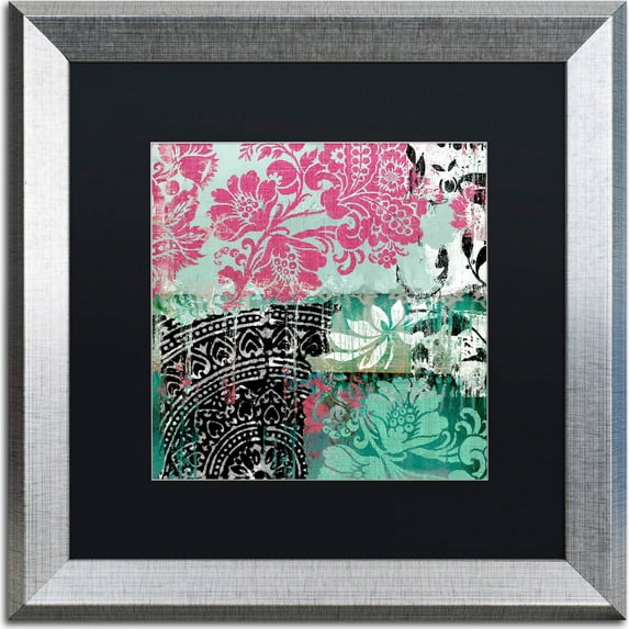 Trademark Fine Art "Serendipity II" Canvas Art by Color Bakery, Black Matte, Silver Frame