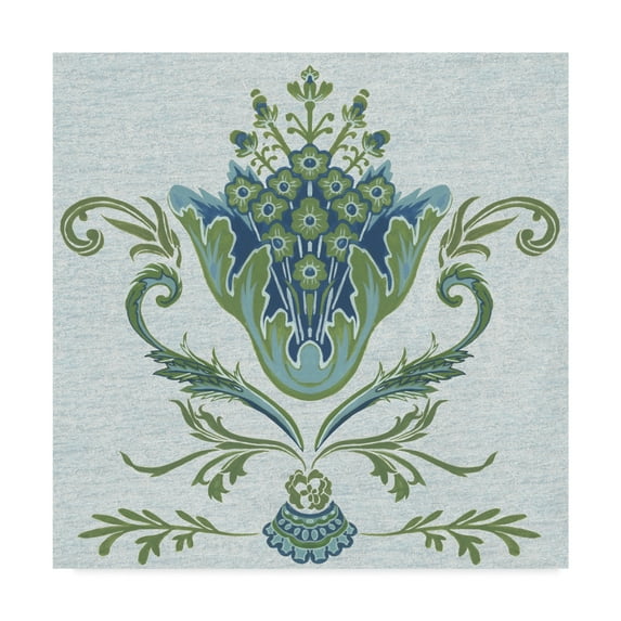 Trademark Fine Art 'Serene Chintz I' Canvas Art by Melissa Wang