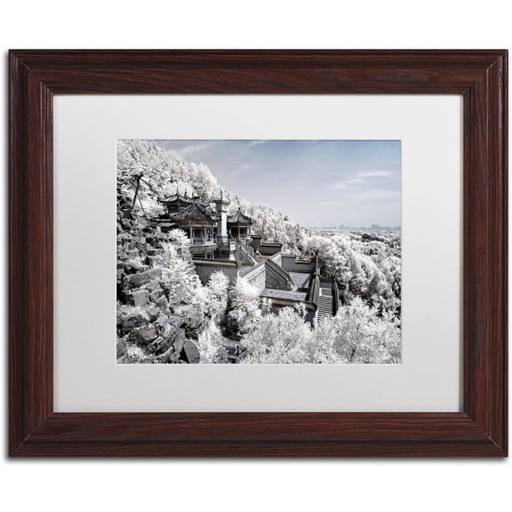 Trademark Fine Art "Serenity II" Canvas Art by Philippe Hugonnard, White Matte, Wood Frame