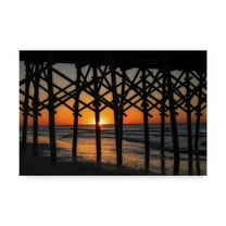 Trademark Fine Art 'Setting Under the Boardwalk' Canvas Art by Danny Head