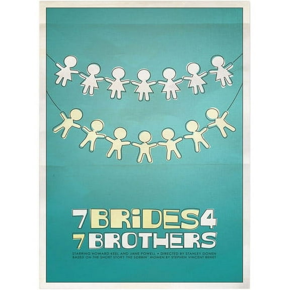 Trademark Fine Art "Seven Brides for Seven Brothers" Canvas Art by Megan Romo