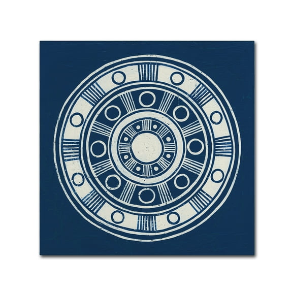 Trademark Fine Art 'Seville II Dark Blue FB' Canvas Art by Kathrine Lovell