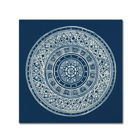Trademark Fine Art 'Seville IV Dark Blue FB' Canvas Art by Kathrine Lovell