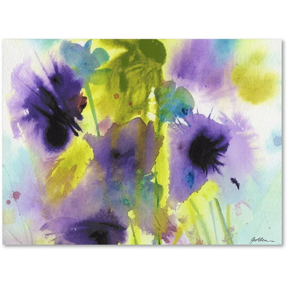 Trademark Fine Art "Shades of Violet" Canvas Art by Sheila Golden