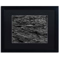 thumbnail image 1 of Trademark Fine Art "Shale Abstract in Black and White" Canvas Art by Kurt Shaffer, Black Matte, Black Frame, 1 of 4