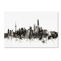 Trademark Fine Art 'Shanghai China Skyline III' Canvas Art by Michael Tompsett