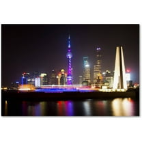 Trademark Fine Art "Shanghai City" Canvas Art by Philippe Hugonnard