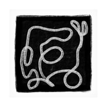 Trademark Fine Art Sharyn Bursic Black Scribble Lines 1 Canvas Wall Art