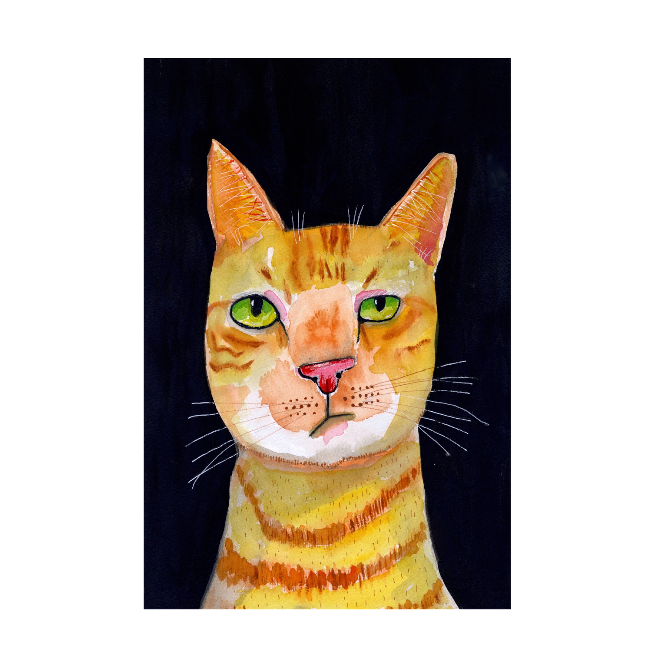 Trademark Fine Art Sharyn Bursic Ginger Cat Canvas Wall Art