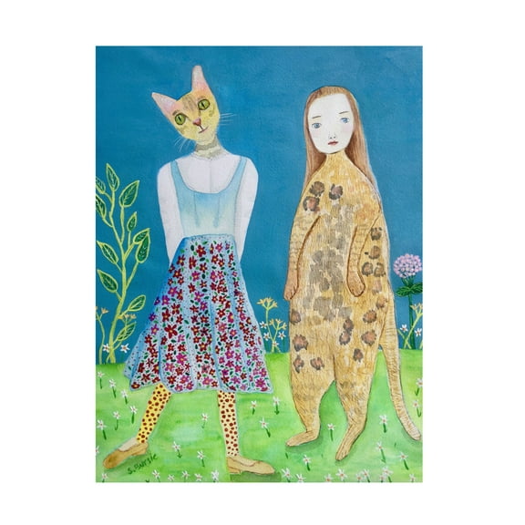 Trademark Fine Art Sharyn Bursic The Switch of Heads Canvas Wall Art