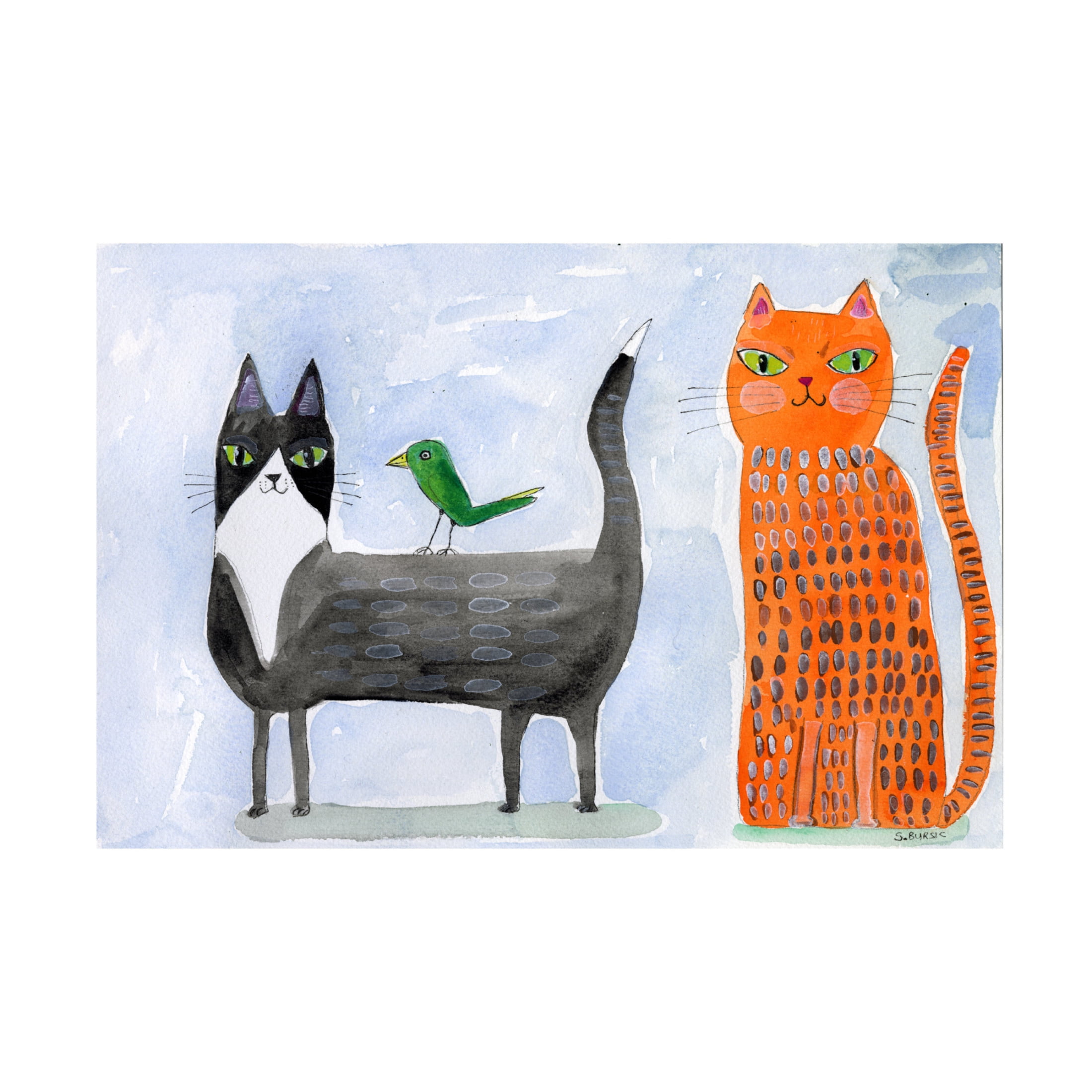 Trademark Fine Art Sharyn Bursic  Unusual Friends Canvas Wall Art