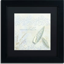 Trademark Fine Art "She Sells Seashells II" Canvas Art by Color Bakery, Black Matte, Black Frame