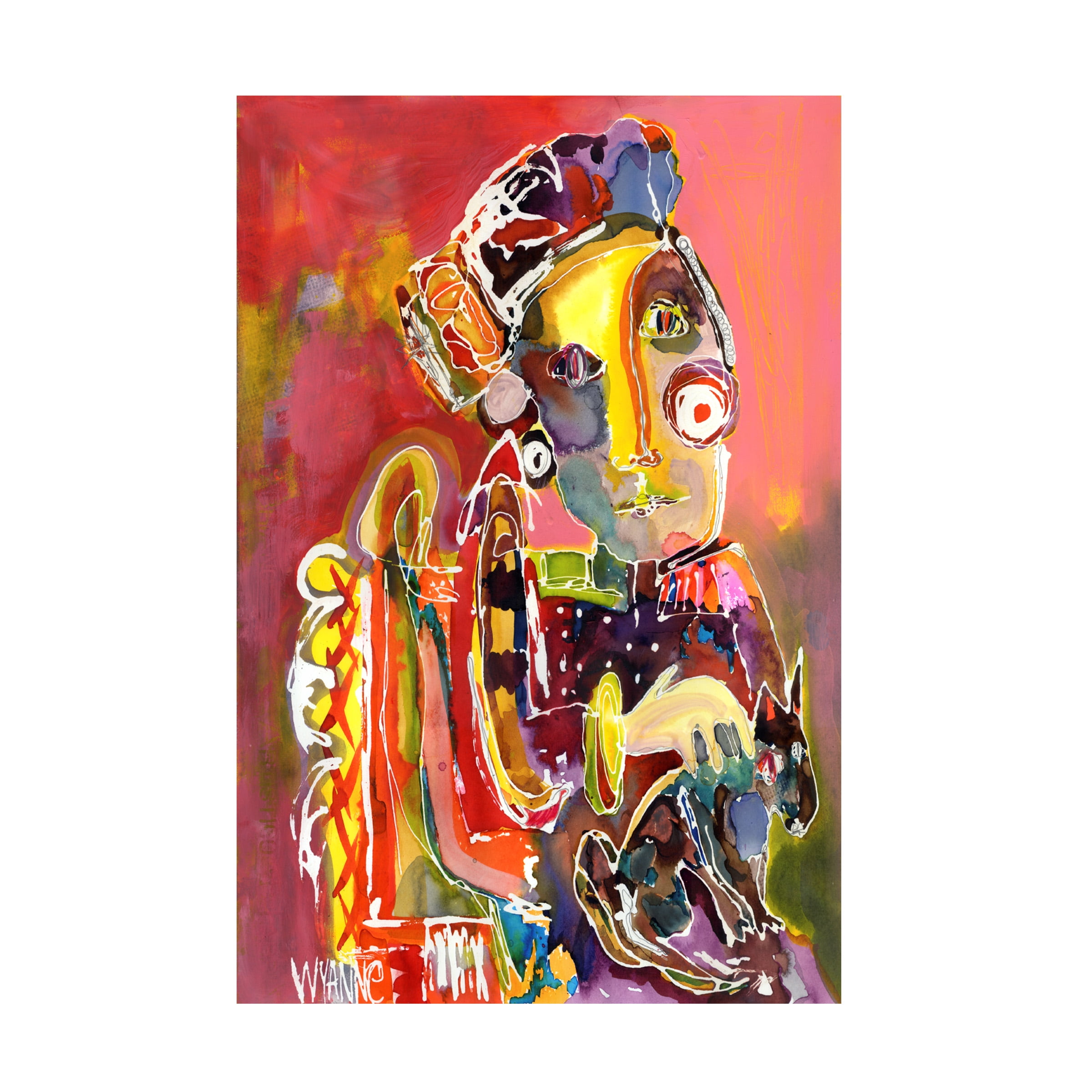 Trademark Fine Art 'She Waits For No One' Canvas Art by Wyanne