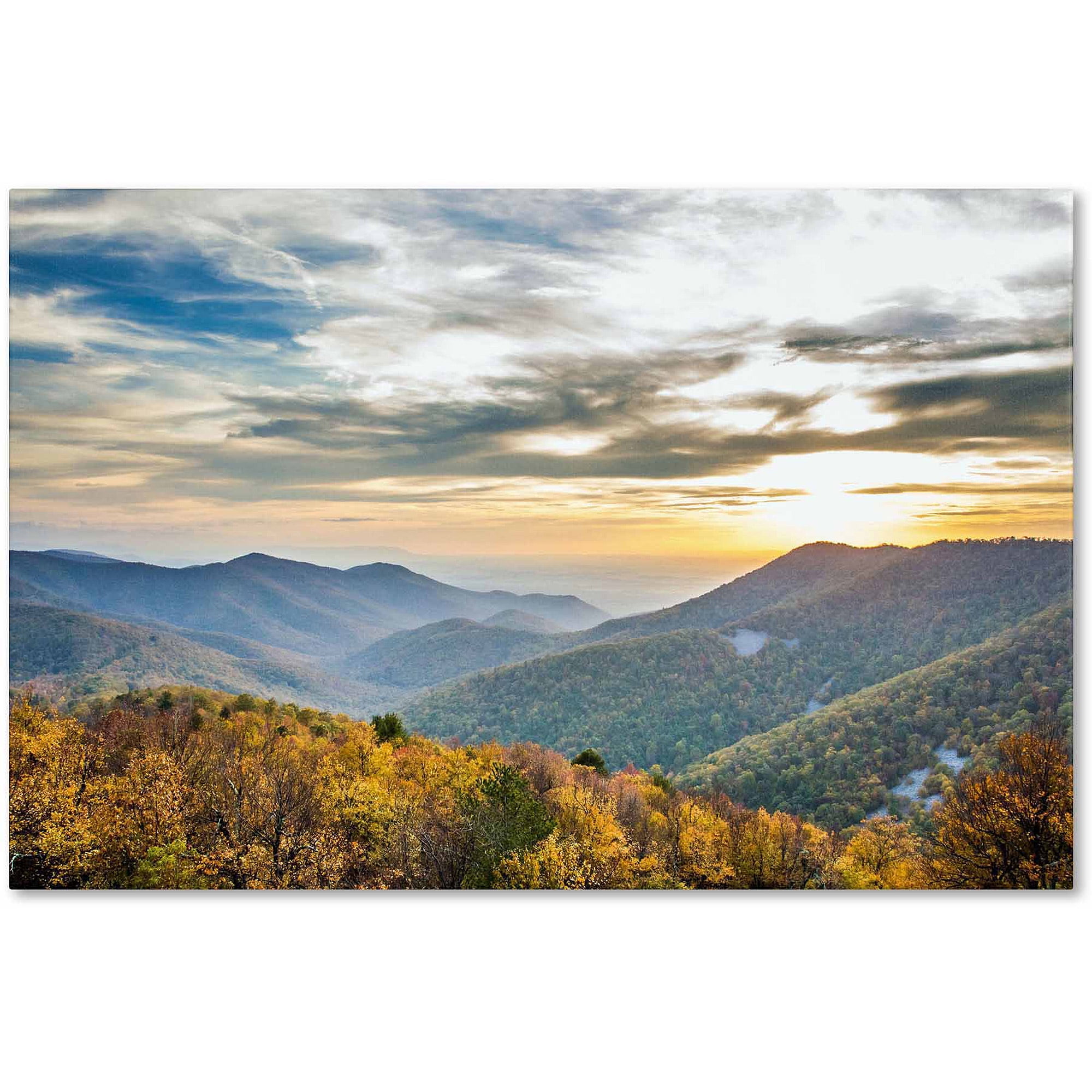 Framed Shenandoah Landscape Canvas Print, 12" x 19"