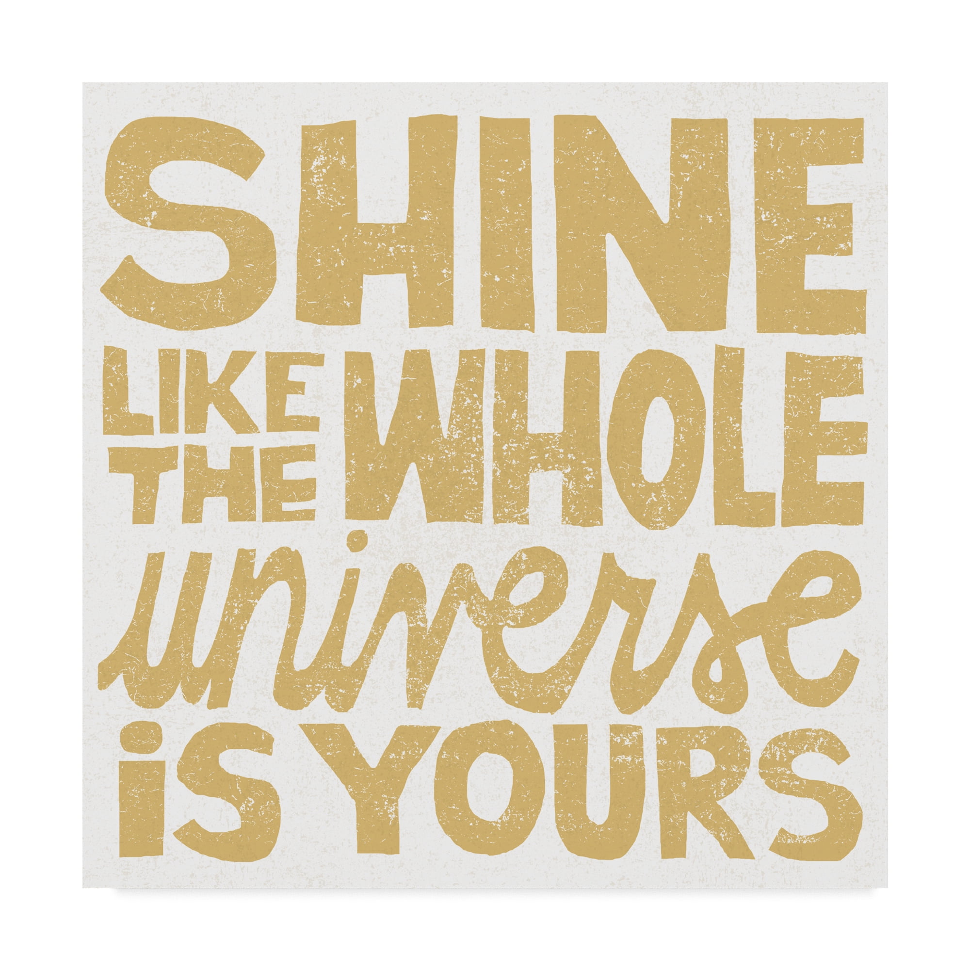 Trademark Fine Art 'Shine Like the Whole Universe' Canvas Art by Michael Mullan