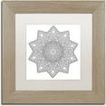 thumbnail image 1 of Trademark Fine Art "Shining Mandala" Canvas Art by Kathy G. Ahrens, White Matte, Birch Frame, 1 of 1