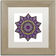 thumbnail image 1 of Trademark Fine Art "Shining Mandala in Purples" Canvas Art by Kathy G. Ahrens, White Matte, Birch Frame, 1 of 4