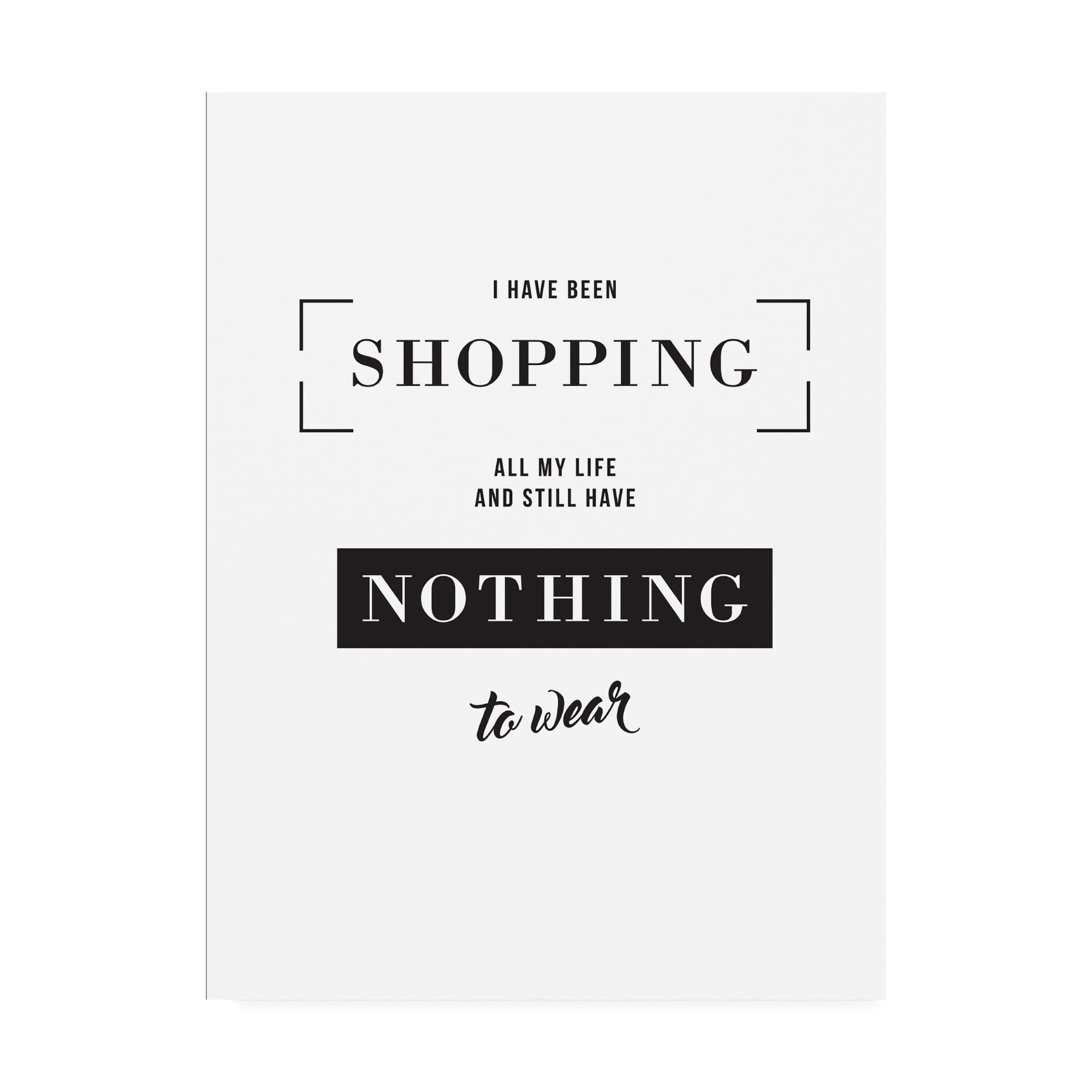 Trademark Fine Art 'Shopping Modern' Canvas Art by TypeLike