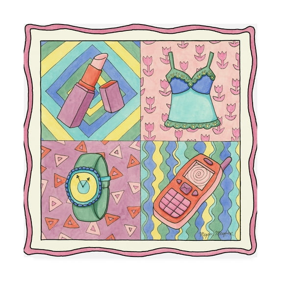 Trademark Fine Art 'Shopping Spree III Childrens Art' Canvas Art by Megan Meagher