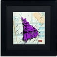 thumbnail image 1 of Trademark Fine Art "Shoulder Dress Purple n Black" Canvas Art by Roderick Stevens, Black Matte, Black Frame, 1 of 4