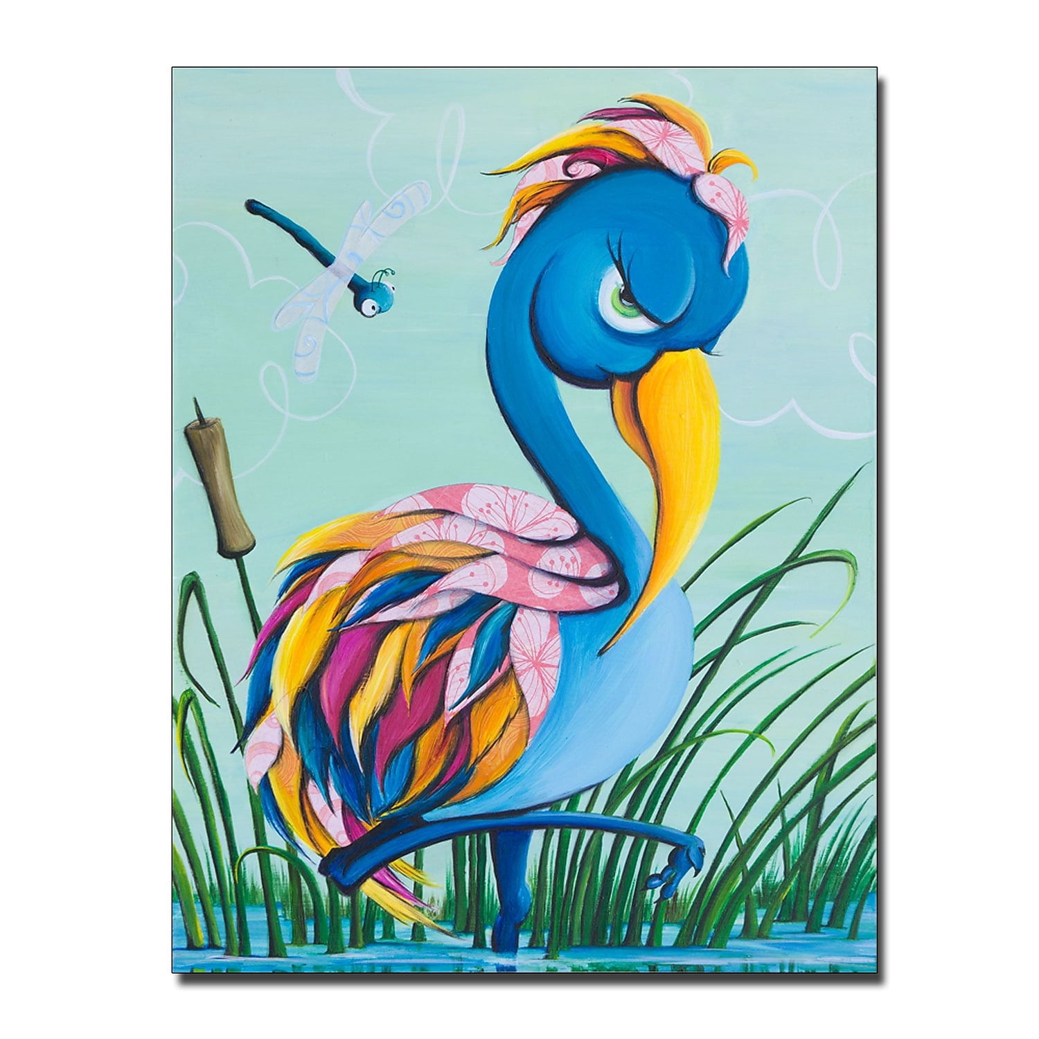 Trademark Fine Art "Showbird" Canvas Art by Sylvia Masek