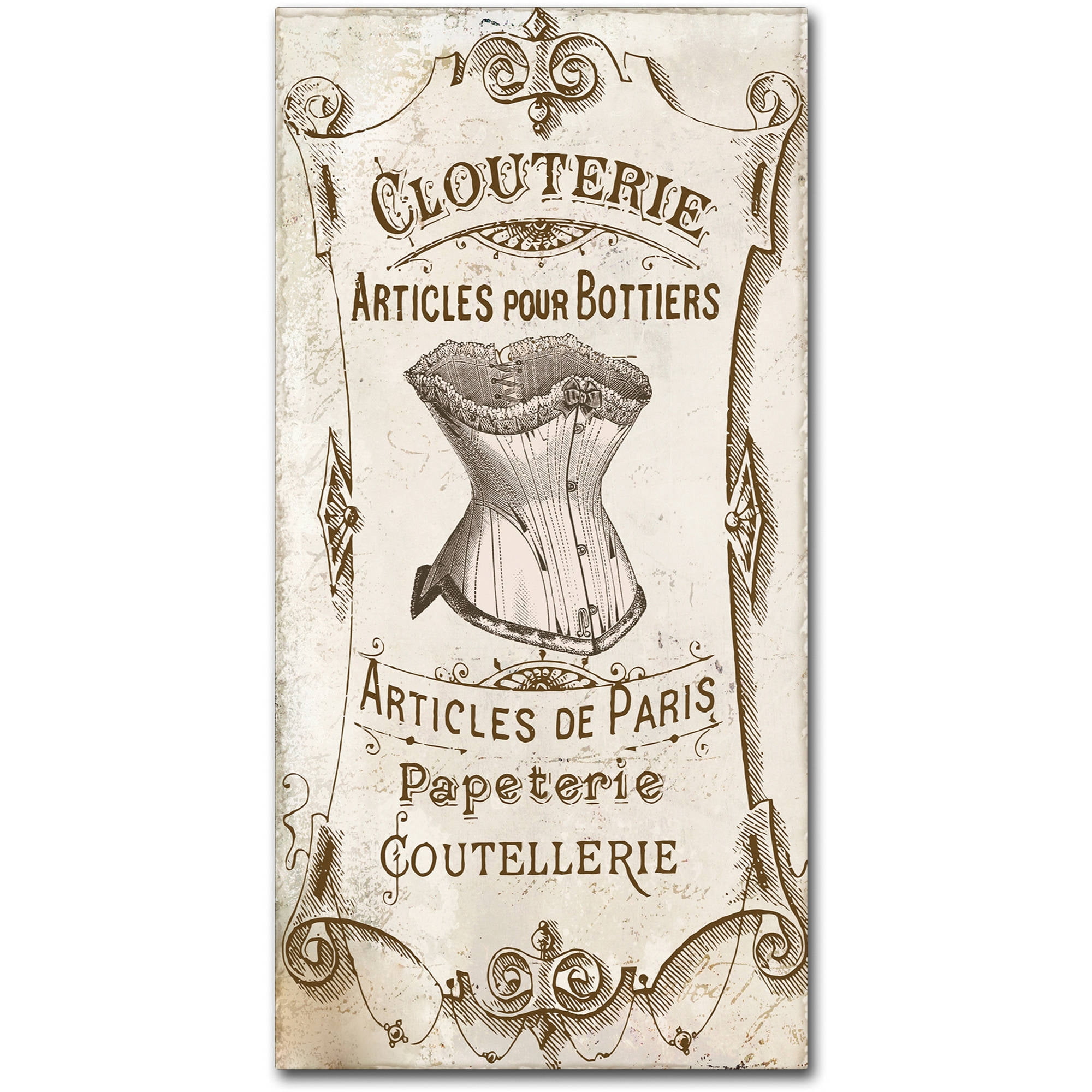 Trademark Fine Art "Signes Francais III" Canvas Art by Color Bakery