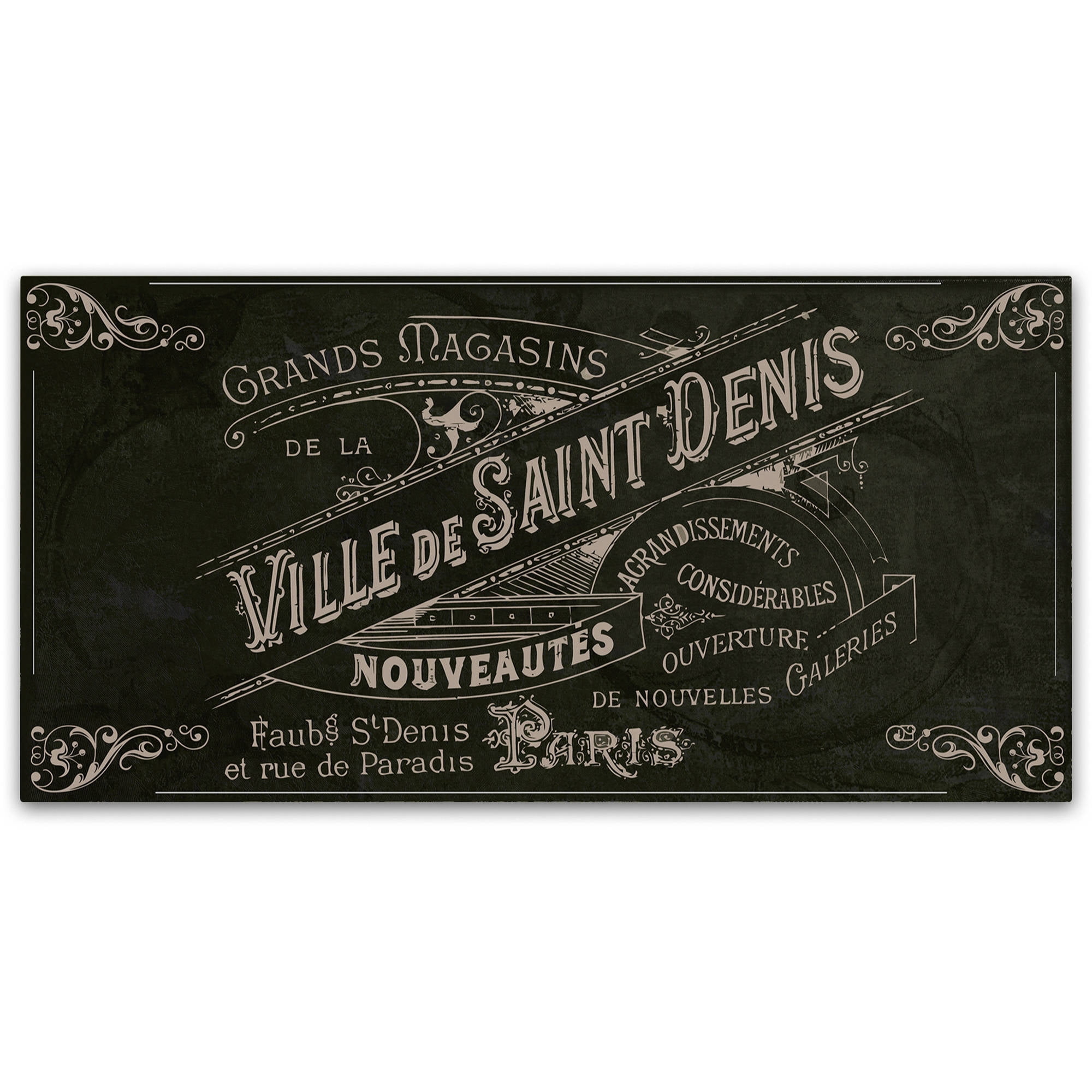 Trademark Fine Art "Signes Francais V" Canvas Art by Color Bakery