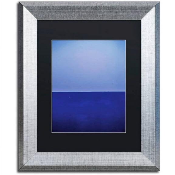 Trademark Fine Art "Silence" Canvas Art by Claire Doherty, Black Matte, Silver Frame