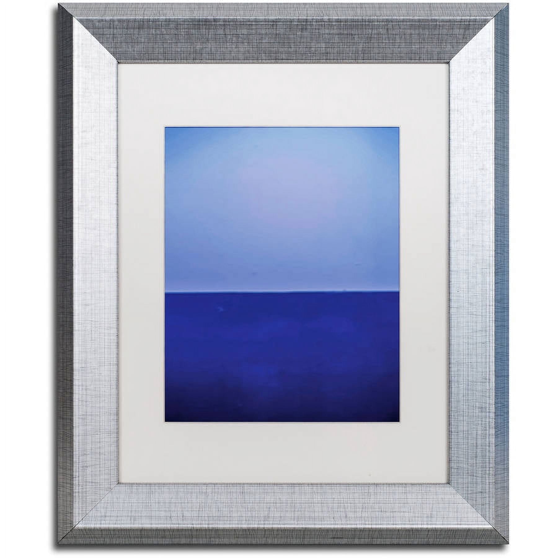 Trademark Fine Art "Silence" Canvas Art by Claire Doherty, White Matte, Silver Frame