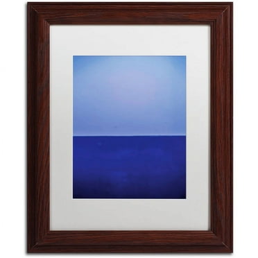 Trademark Fine Art "Silence" Canvas Art by Claire Doherty, White Matte, Wood Frame