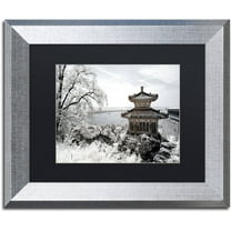 Trademark Fine Art "Silent Day" Canvas Art by Philippe Hugonnard, Black Matte, Silver Frame