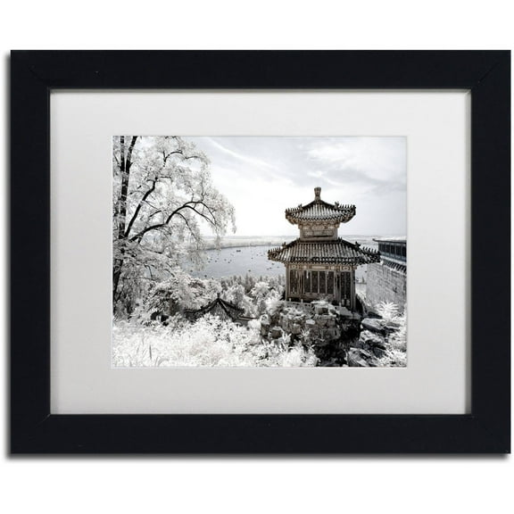 Trademark Fine Art "Silent Day" Canvas Art by Philippe Hugonnard, White Matte, Black Frame