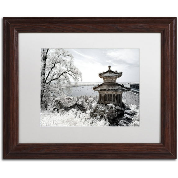 Trademark Fine Art "Silent Day" Canvas Art by Philippe Hugonnard, White Matte, Wood Frame