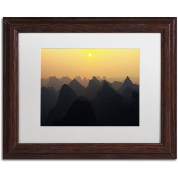 Trademark Fine Art "Silhouettes" Canvas Art by Philippe Hugonnard, White Matte, Wood Frame
