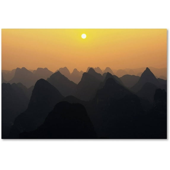 Trademark Fine Art "Silhouettes" Canvas Art by Philippe Hugonnard